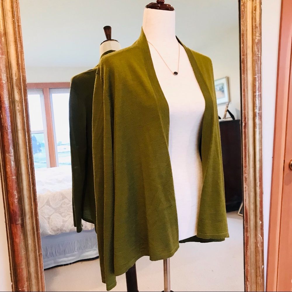 ❌SOLD Eileen Fisher | Merino Wool Draped Cardigan